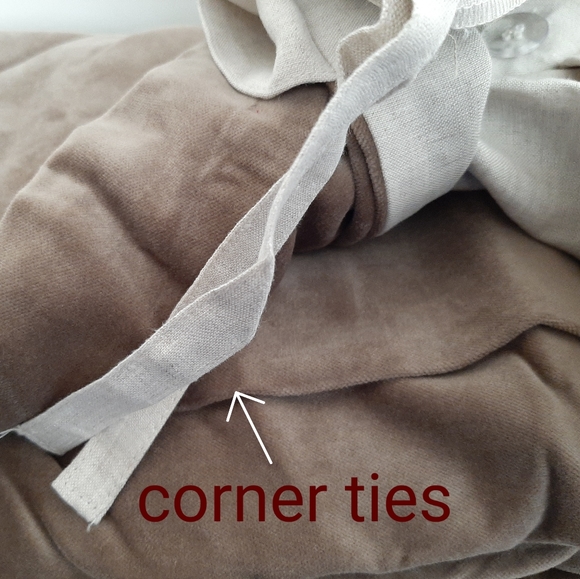 Williams Sonoma QUEEN Velvet Linen Duvet Cover - Picture 3 of 16